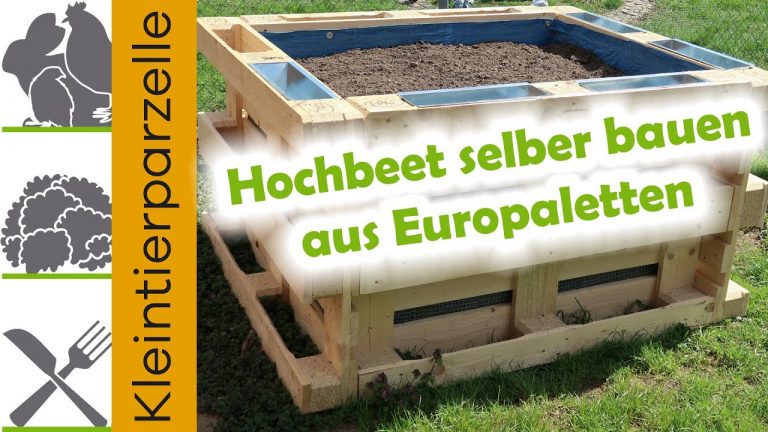 Hochbeet selber bauen aus Europaletten