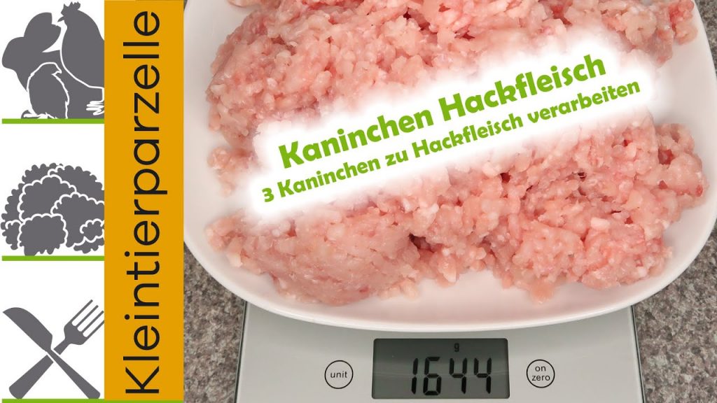 Kaninchen Hackfleisch selber machen