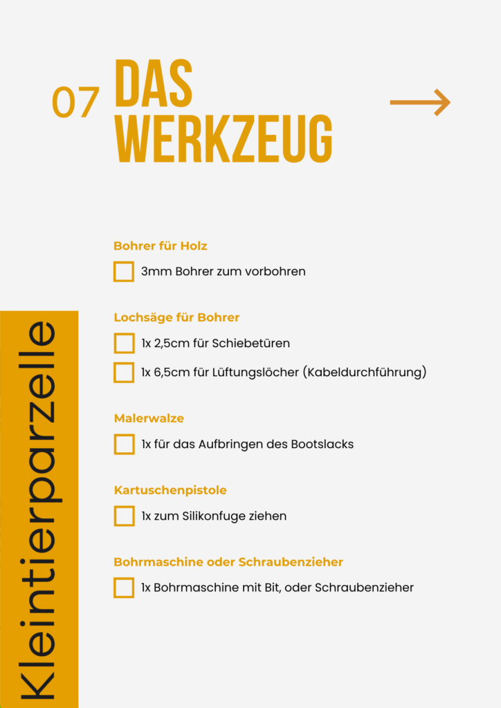 aufzuchtbox werkzeugliste